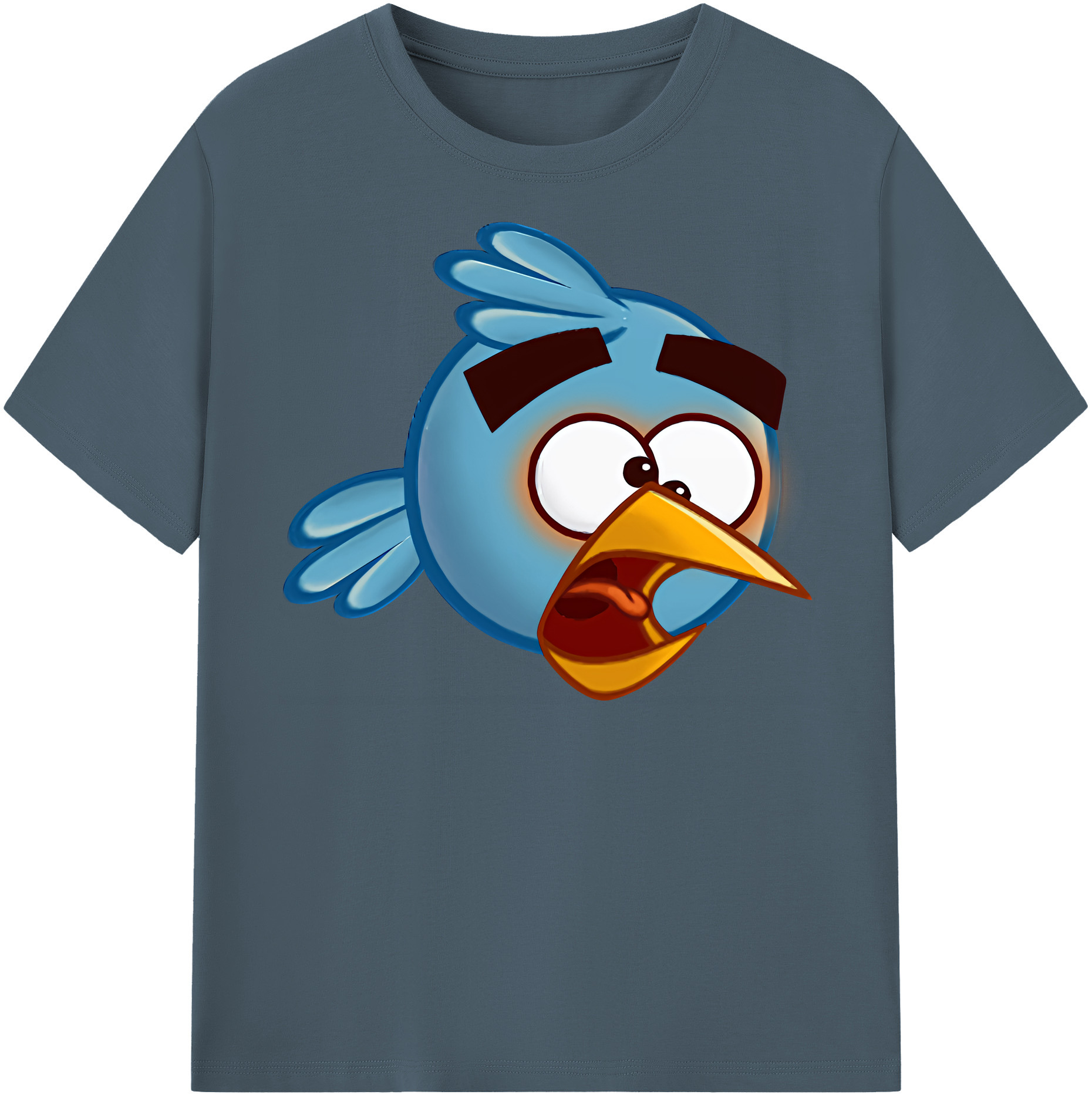 （画像用） Angry Birds アングリーバード 綿100％半袖Tシャツ（フロントプリント）